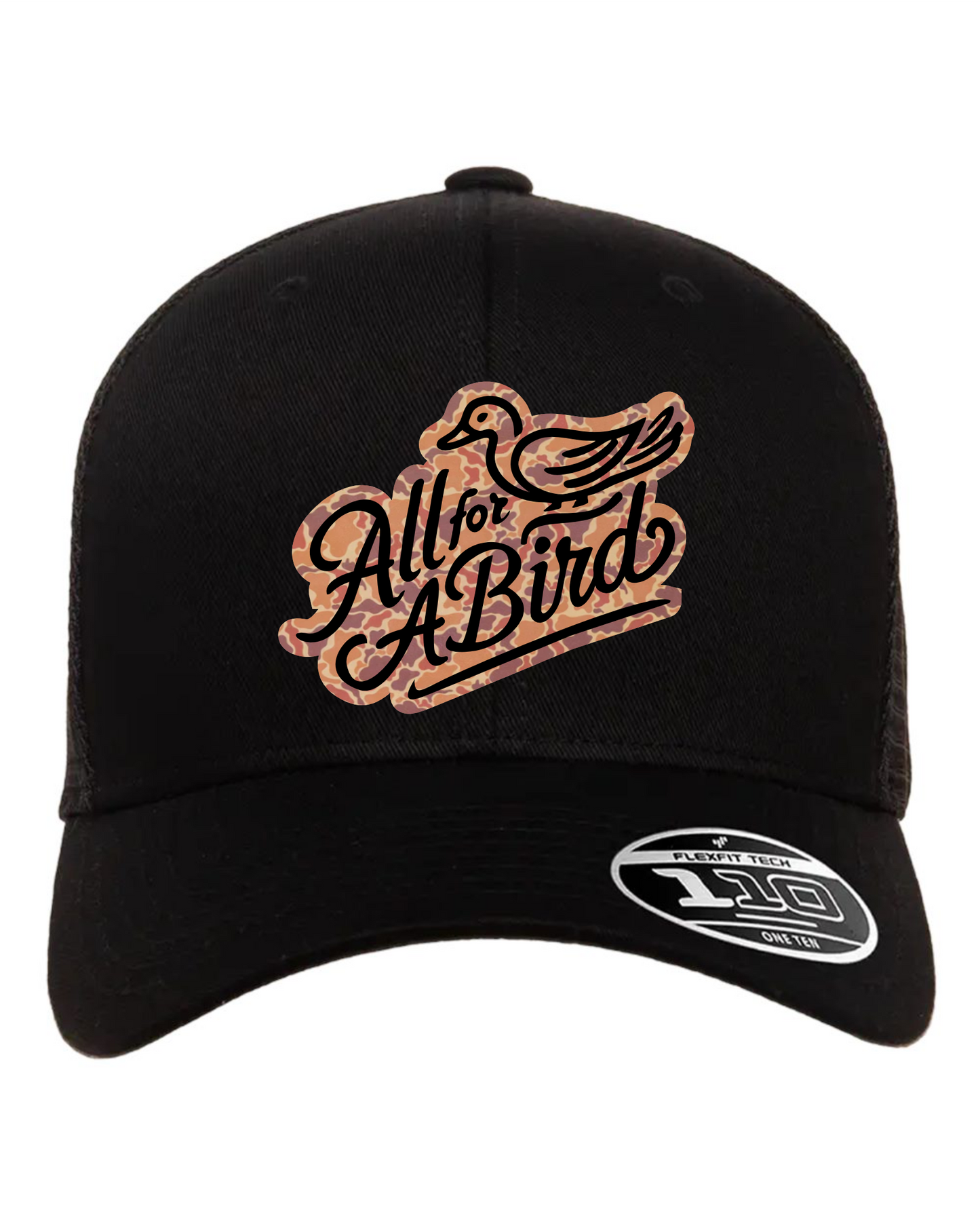 "Script" Leathette Patch 110® Mesh-Back Cap