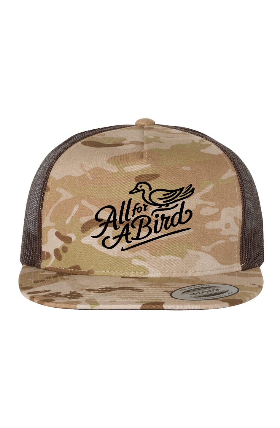 Script 3D Puff Five-Panel Trucker SnapBack