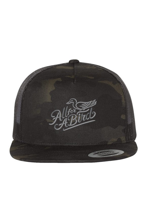 Script 3D Puff Five-Panel Trucker SnapBack