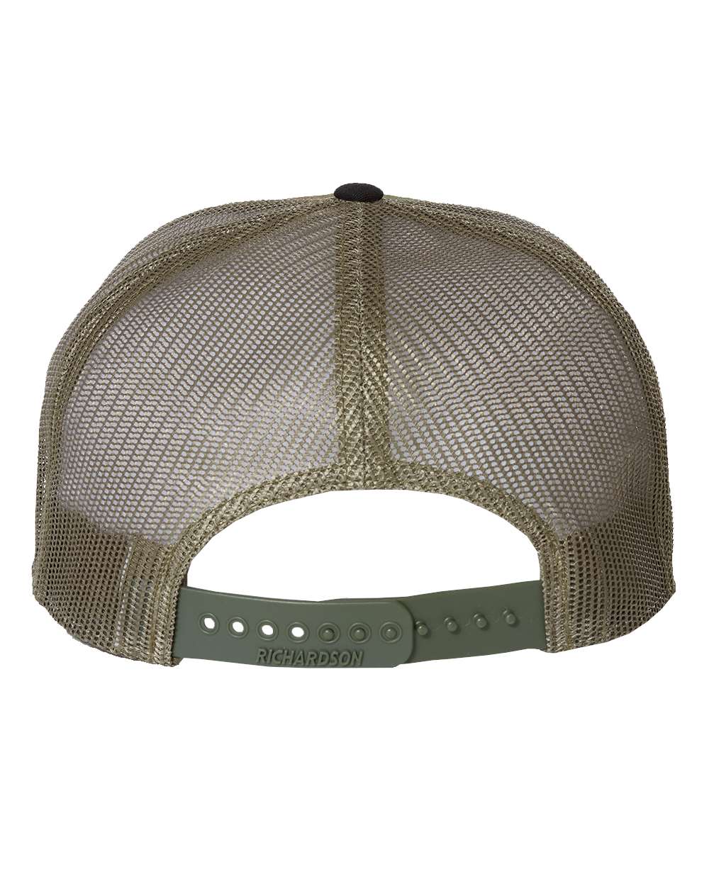 "Script" Leatherette Patch Seven-Panel Trucker Cap