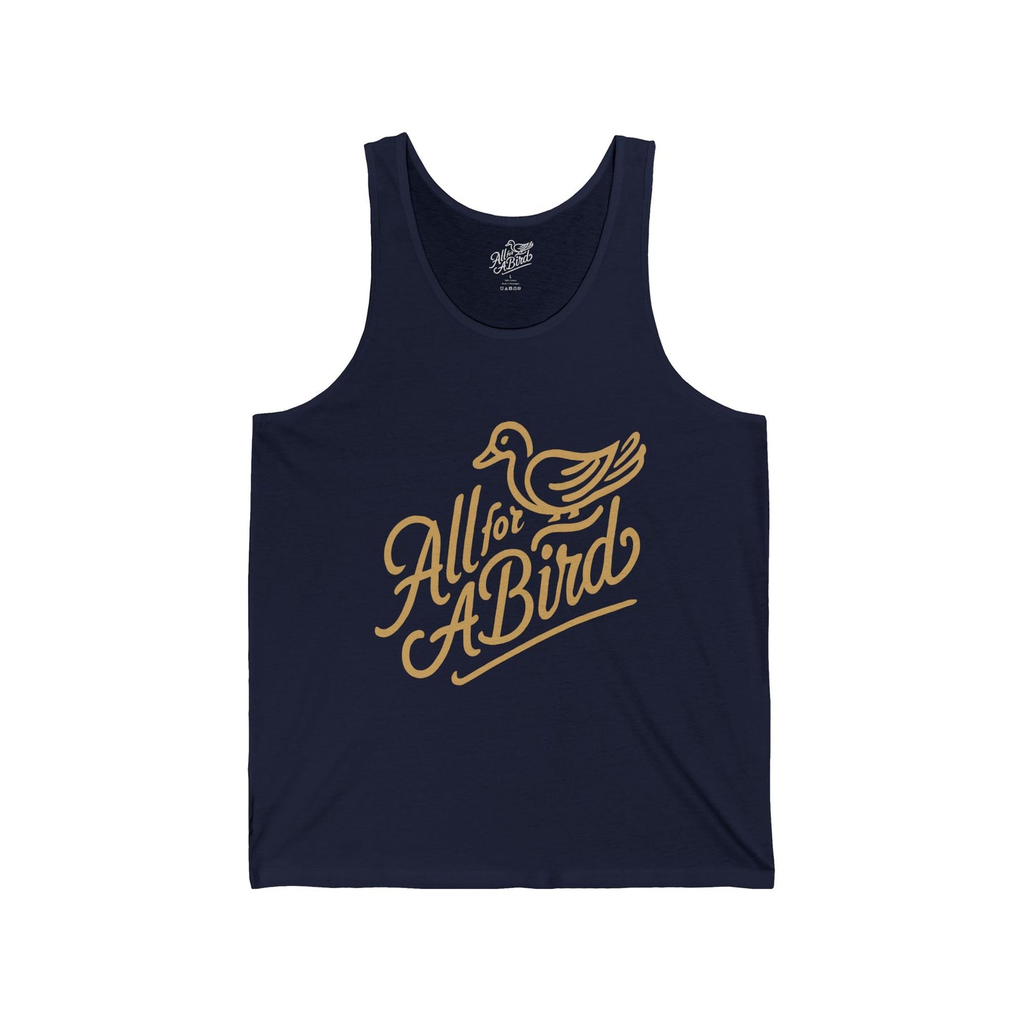 All For A Bird Script Logo Tank