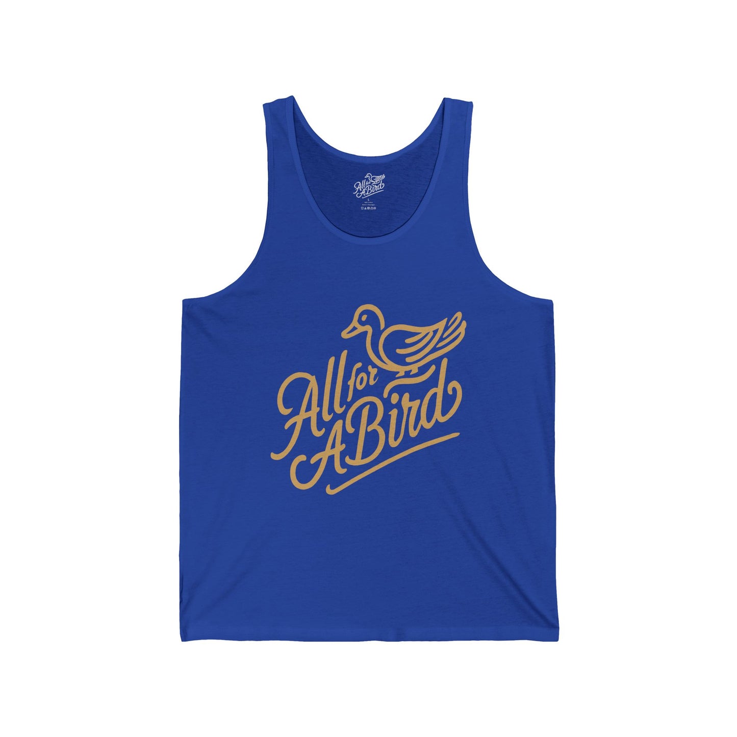 All For A Bird Script Logo Tank