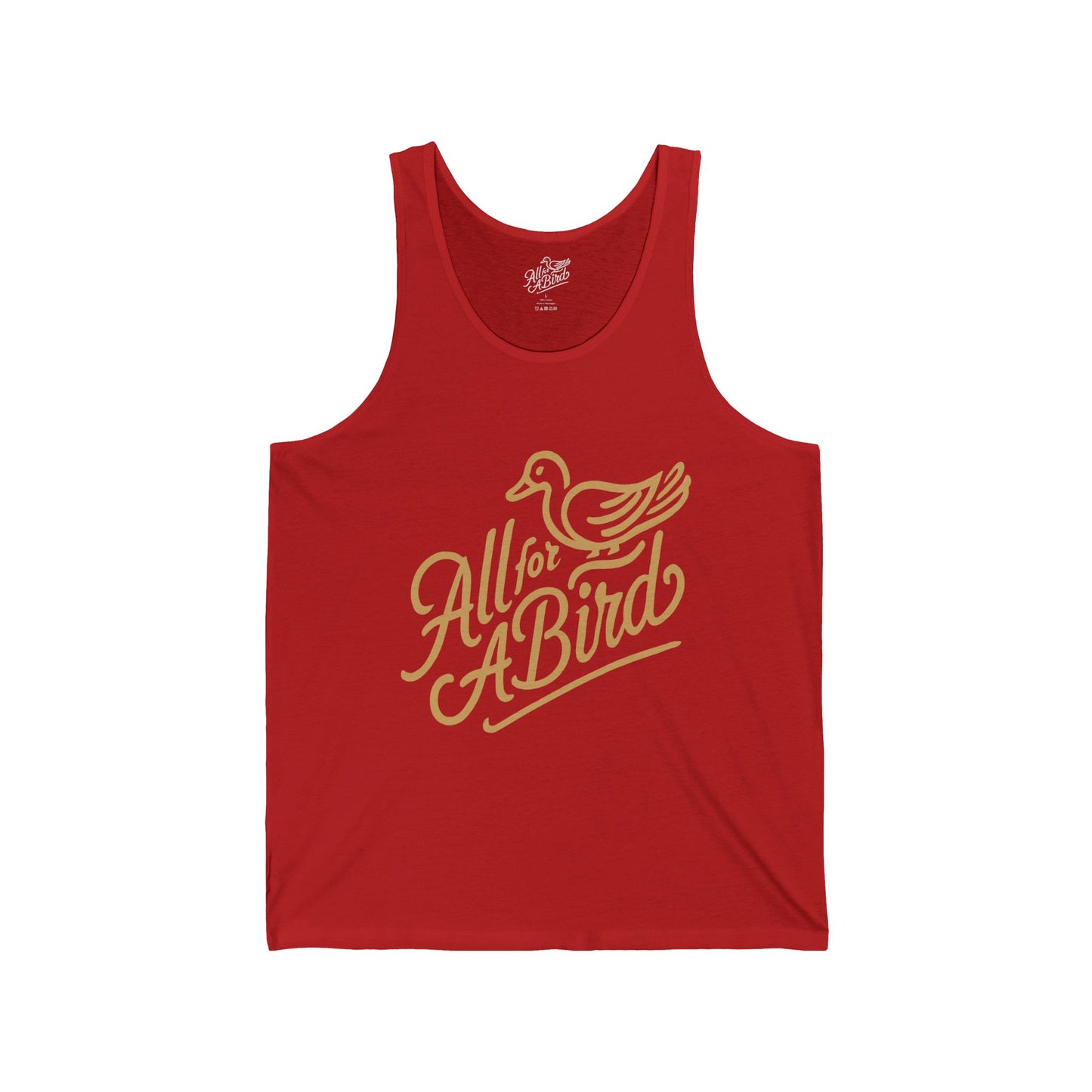 All For A Bird Script Logo Tank