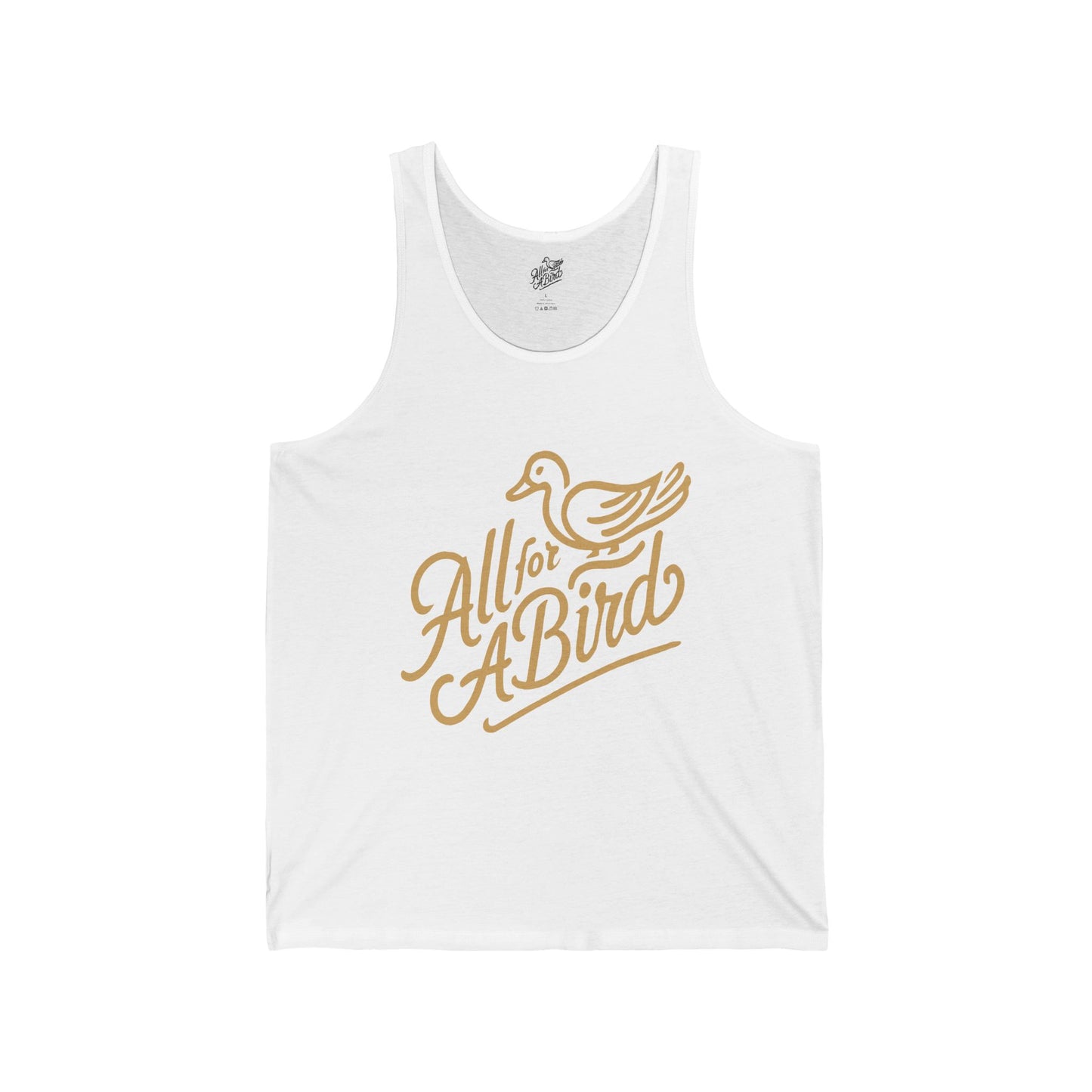 All For A Bird Script Logo Tank