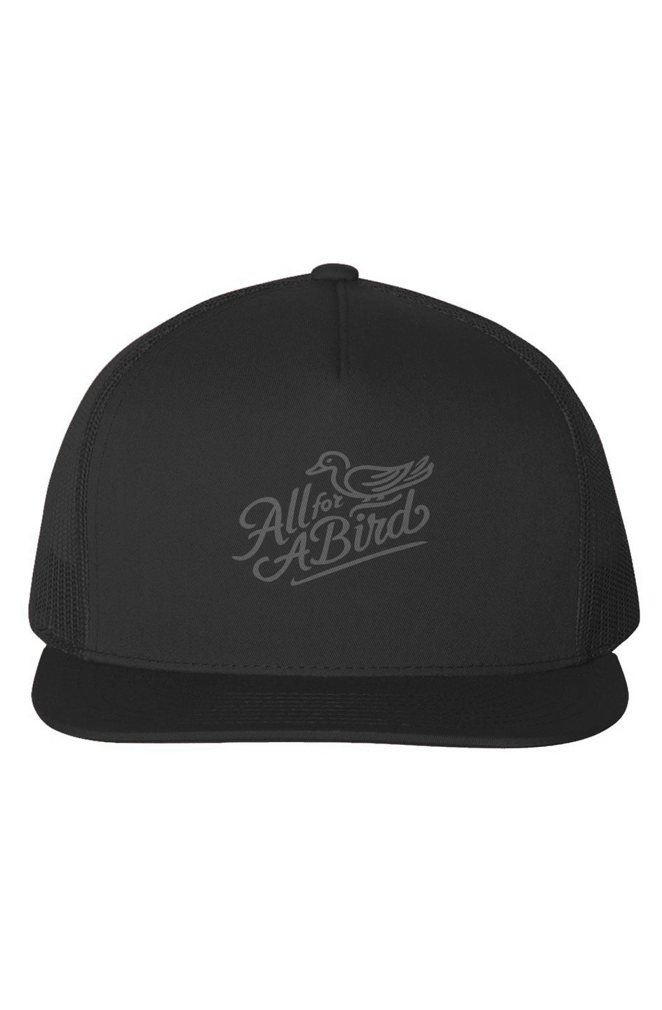 "Script" 3D Puff Five-Panel Trucker 